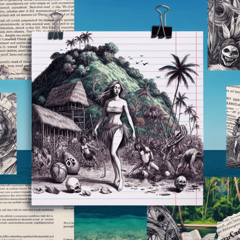 Imagined AI depiction of Cannibal Women from "Ten Excerpts from an Annotated Bibliography on the Cannibal Women of Ratnabar Island" by Nibedita Sen, encapsulating the essence of this iconic archetype of Antagonist, Cannibal Women in the narrative.