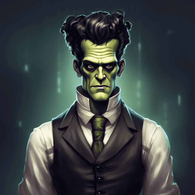 Imagined AI depiction of Dr. Henry Frankenstein from "The Bride of Frankenstein" by Mike Resnick, encapsulating the essence of this iconic archetype of {'value': 'Mad Scientist', 'rendered': 'Mad Scientist'} in the narrative.