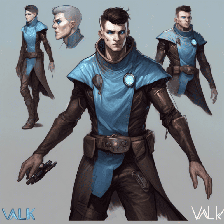Imagined AI depiction of Valk from "That Game We Played During the War" by Carrie Vaughn, encapsulating the essence of this iconic archetype of Telepathic Comrade in the narrative.