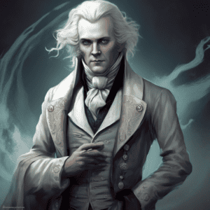 Imagined AI depiction of Mr. Norrell from "Jonathan Strange & Mr Norrell" by Susanna Clarke, encapsulating the essence of this iconic archetype of Reclusive Magician in the narrative.