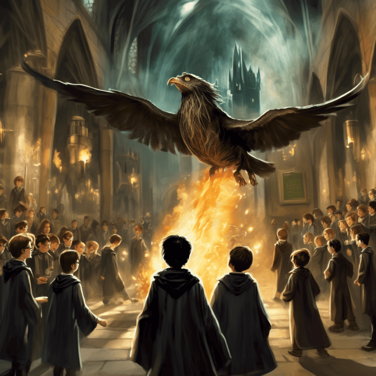 Imagined AI depiction of the book "Harry Potter and the Goblet of Fire" by George R.R. Martin, encapsulating the essence of this hugo-2001 award winning novel.