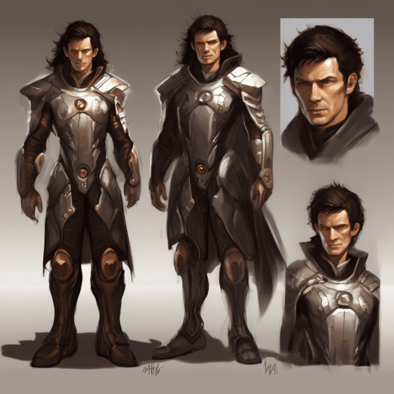 Imagined AI depiction of Matthew Wright from "The Chronoliths" by Robert Charles Wilson, encapsulating the essence of this iconic archetype of Supportive Companion in the narrative.