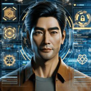 Imagined AI depiction of Yun Tianming from "Death’s End" by Cixin Liu, encapsulating the essence of this iconic archetype of Martyr in the narrative.