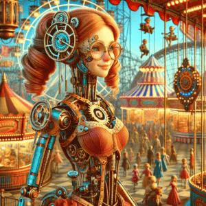 Imagined AI depiction of Zita from "Carnival Nine" by Caroline M. Yoachim, encapsulating the essence of this iconic archetype of Protagonist in the narrative.